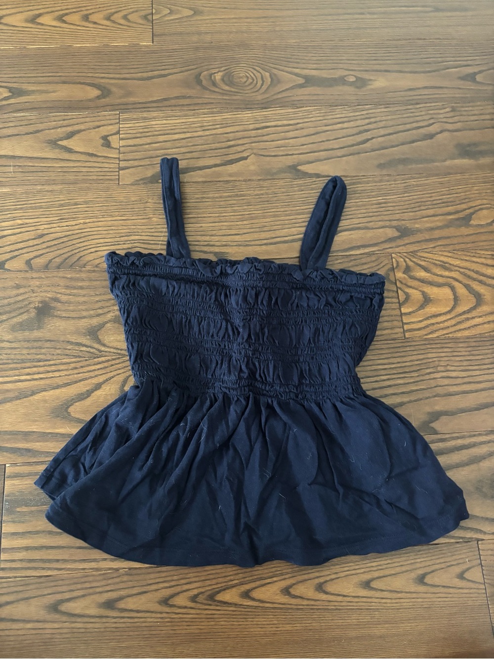 GAP Navy Blue Girls Smocked Tank Top